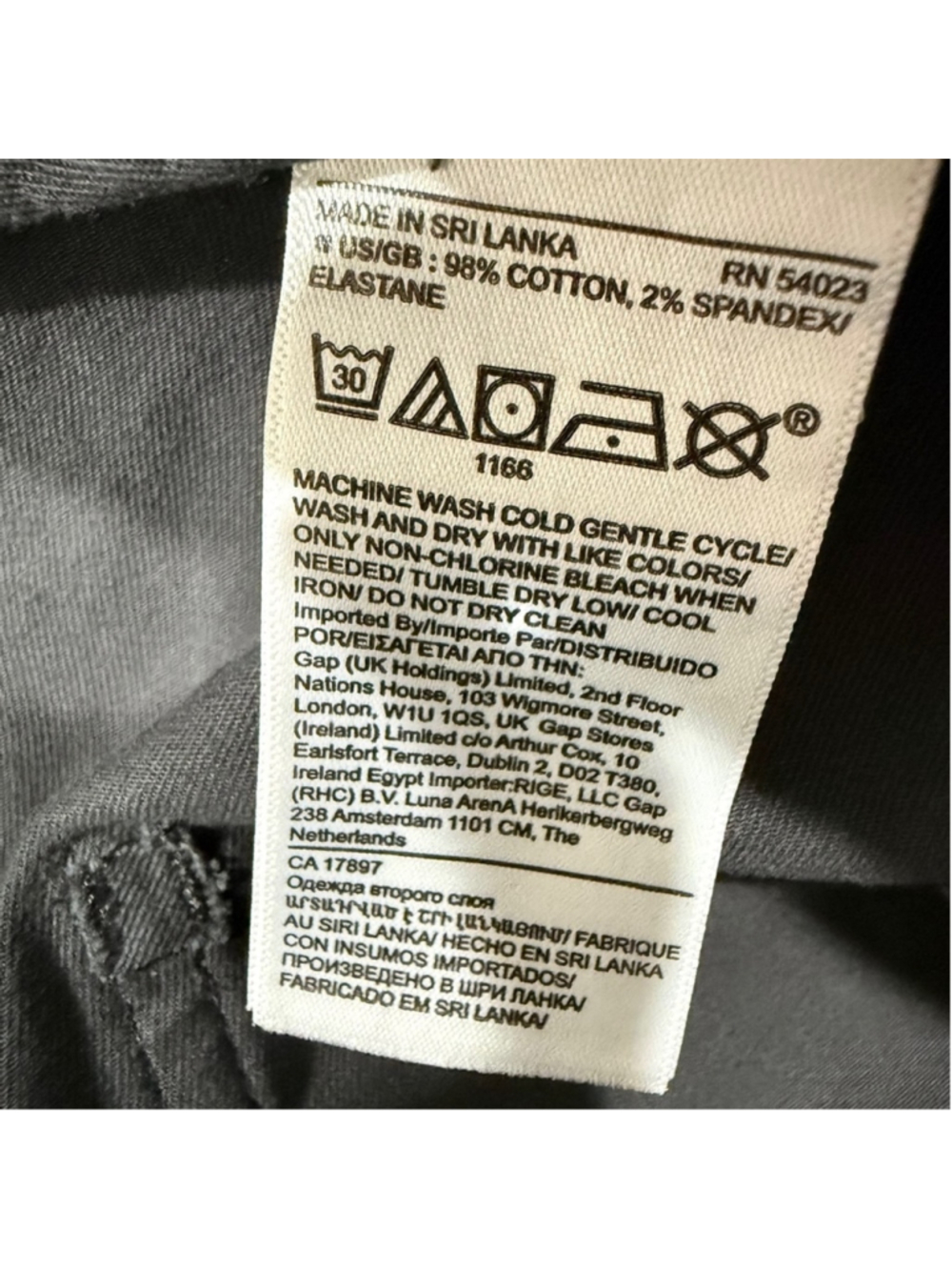 Banana Republic Gray Cotton Blend Chino Jogger Pants Size 8 New - Picture 9 of 9
